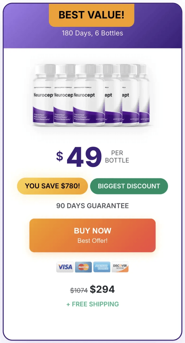 neurocept buy now 6 bottles