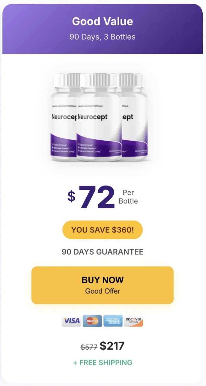 neurocept buy now 3 bottles